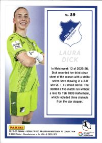 Laura Dick - Panini Frauen-Bundesliga TC Collection Base Set 2025-26, Nr. 39