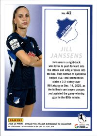 Jill Janssens - Panini Frauen-Bundesliga TC Collection Base Set 2025-26, Nr. 42