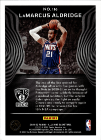 LaMarcus Aldridge - Panini Illusions Base Set 2021-22, Nr. 116