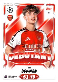 Max Dowman - Topps Match Attax UEFA Club Competitions Attax Debutant 2026-27, Nr. 19