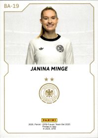 Janina Minge - Panini DFB-Frauen Team-Set Base Set 2025, Nr. BA-19