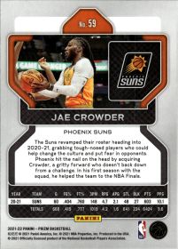 Jae Crowder - Panini Prizm Base Set 2021-22, Nr. 59