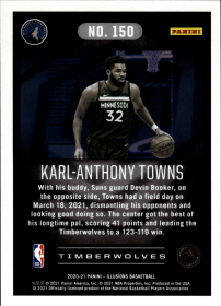 Karl-Anthony Towns - Panini Illusions Base Set 2020-21, Nr. 150