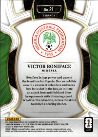 Victor Boniface - Panini Select FIFA Road to World Cup Terrace 2025-26, Nr. 21