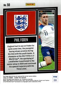 Phil Foden - Panini Score FIFA Base Set 2022-23, Nr. 50