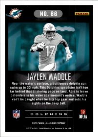 Jaylen Waddle - Panini Illusions Base Set 2021, Nr. 66 – Rookie Card