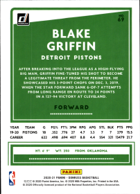 Blake Griffin - Panini Donruss Base Set 2020-21, Nr. 69