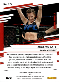 Miesha Tate - Panini Chronicles UFC Prestige 2022, Nr. 172