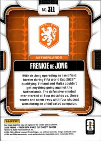Frenkie de Jong - Panini Prizm FIFA World Cup Base Set 2026, Nr. 311