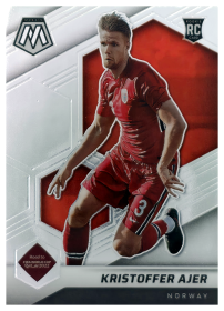 Kristoffer Ajer - Panini Mosaic FIFA Road to World Cup Base Set 2021-22, Nr. 55 – Rookie Card