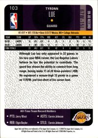 Tyronn Lue - Upper Deck Victory Base Set 2000-01, Nr. 103