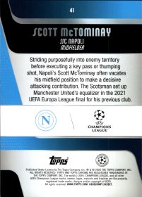 Scott McTominay - Topps Chrome UEFA Club Competitions Base Set 2025-26, Nr. 41