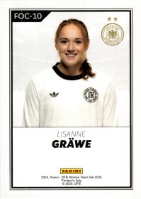 Lisanne Gräwe - Panini DFB-Frauen Team-Set FOC 2025, Nr. FOC-10 – Insert