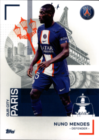 Nuno Mendes - Topps Paris Saint-Germain Official Team Set 2023-24, Nr. 29