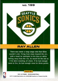 Ray Allen - Panini Recon Base Set 2021-22, Nr. 199