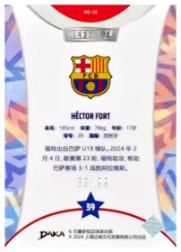 Héctor Fort - DAKA FC Barcelona One Two Ineffable 2023-24, Nr. NO-20 – Rookie Card, Nummeriert, Silver