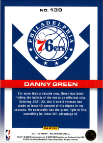 Danny Green - Panini Recon Base Set 2021-22, Nr. 139