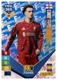 Curtis Jones - Panini Adrenalyn XL FIFA 365 Fan Favourites 2026-27, Nr. 374 – Blue, Insert