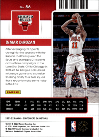 DeMar DeRozan - Panini Contenders Season Ticket 2021-22, Nr. 56