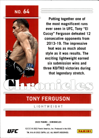 Tony Ferguson - Panini Chronicles UFC Base Set 2022, Nr. 64