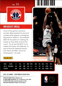 Bradley Beal - Panini Contenders Season Ticket 2021-22, Nr. 71