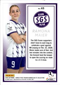 Ramona Maier - Panini Frauen-Bundesliga TC Collection Base Set 2025-26, Nr. 63