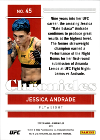 Jessica Andrade - Panini Chronicles UFC Base Set 2022, Nr. 45