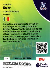 Ismaïla Sarr - Topps Match Attax Premier League Base Set 2025-26, Nr. 121