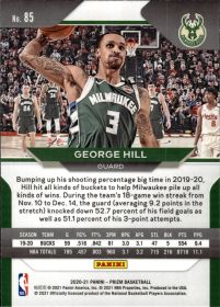 George Hill - Panini Prizm Base Set 2020-21, Nr. 85