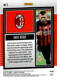 Ante Rebić - Panini Score FIFA Base Set 2022-23, Nr. 1