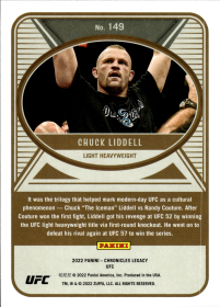 Chuck Liddell - Panini Chronicles UFC Legacy 2022, Nr. 149