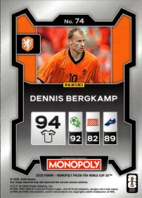 Dennis Bergkamp - Panini Prizm Monopoly FIFA World Cup Base Set 2026, Nr. 74