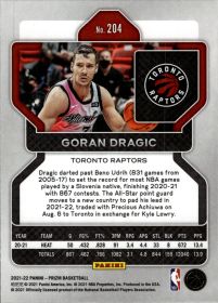 Goran Dragic - Panini Prizm Base Set 2021-22, Nr. 204