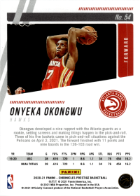 Onyeka Okongwu - Panini Chronicles Prestige 2020-21, Nr. 54
