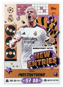 Franco Mastantuono - Topps Match Attax UEFA Club Competitions New Entries 2026-27, Nr. GH 6