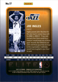 Joe Ingles - Panini Donruss Elite Base Set 2021-22, Nr. 17