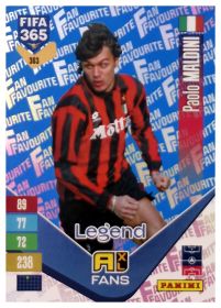 Paolo Maldini - Panini Adrenalyn XL FIFA 365 Fan Favourites 2026-27, Nr. 363 – Blue, Insert