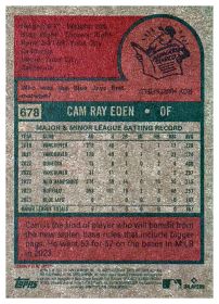 Cam Eden - Topps Heritage High Number Base Set 2024, Nr. 678 – Rookie Card
