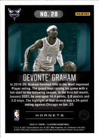 Devonte' Graham - Panini Illusions Base Set 2020-21, Nr. 28