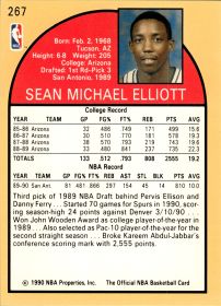 Sean Elliott - NBA Hoops Base Set 1990-91, Nr. 267 – Rookie Card