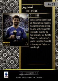Patrick Cutrone - Panini Player of the Match Base Set 2024-25, Nr. 20