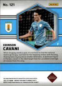 Edinson Cavani - Panini Mosaic FIFA Road to World Cup Base Set 2021-22, Nr. 121