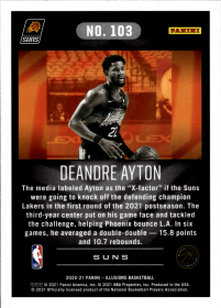 Deandre Ayton - Panini Illusions Base Set 2020-21, Nr. 103
