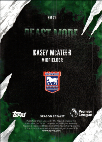 Kasey McAteer - Topps Flagship Premier League Beast Mode 2026-27, Nr. BM 25 – Insert