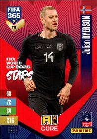 Julian Ryerson - Panini Adrenalyn XL FIFA 365 FIFA World Cup 2026 Stars 2026-27, Nr. 179