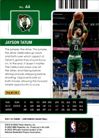 Jayson Tatum - Panini Contenders Season Ticket 2021-22, Nr. 44