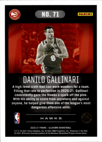 Danilo Gallinari - Panini Illusions Base Set 2020-21, Nr. 71