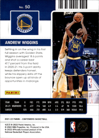 Andrew Wiggins - Panini Contenders Season Ticket 2021-22, Nr. 50