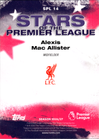 Alexis Mac Allister - Topps Flagship Premier League Stars of the Premier League 2026-27, Nr. SPL 14 – Insert