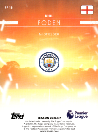 Phil Foden - Topps Flagship Premier League Flying the Flag 2026-27, Nr. FF 18 – Insert